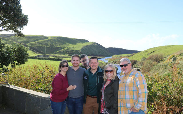 Group of travelers in Ireland