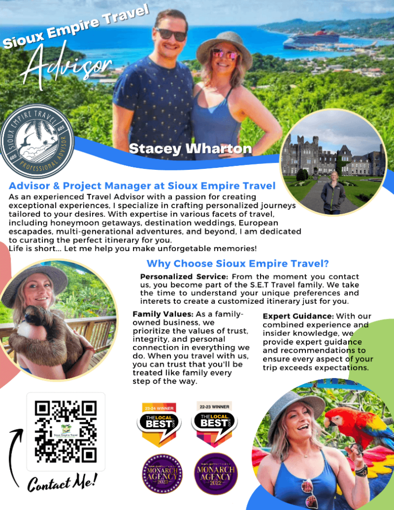 Stacey Wharton's promotional flyer