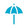 icon of a beach umbrella